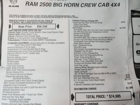 Used 2024 RAM 2500 Big Horn w/ Night Edition image 42