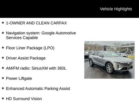 Used 2024 Cadillac Lyriq Luxury w/ LPO, Floor Liner Package AWD/4WD image 5
