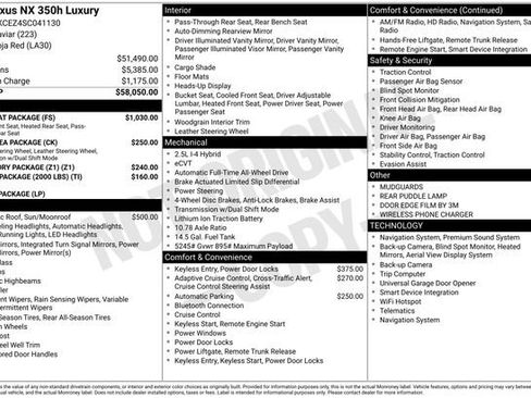 Used 2025 Lexus NX 350h AWD w/ Rear Seat Package image 4