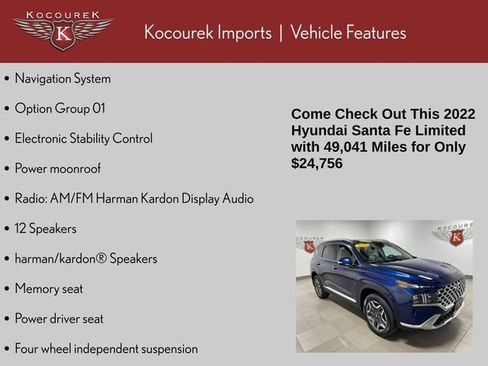 Used 2022 Hyundai Santa Fe Limited AWD/4WD image 4