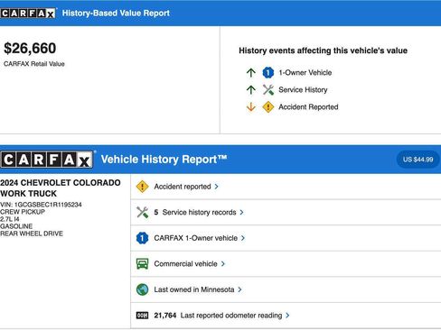Used 2024 Chevrolet Colorado W/T image 21