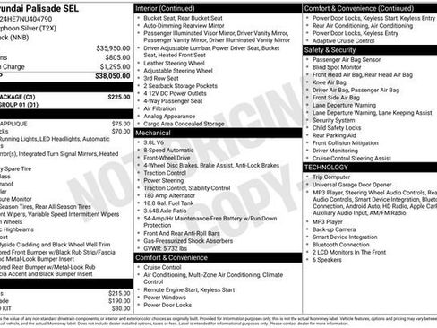 Used 2022 Hyundai Palisade SEL w/ Cargo Package FWD image 10