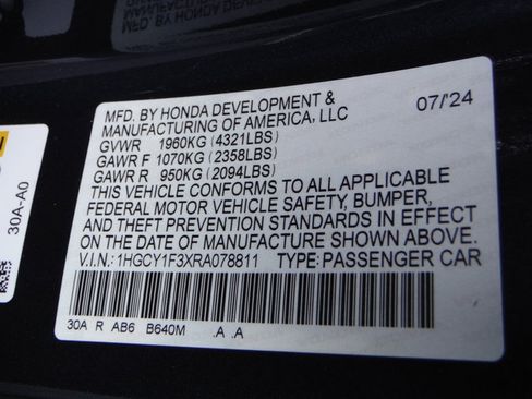 Used 2024 Honda Accord EX image 39