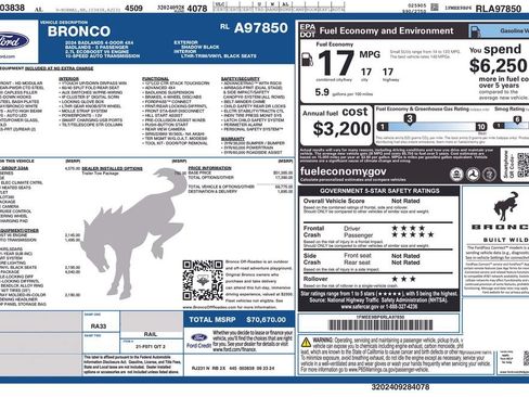 Used 2024 Ford Bronco Badlands AWD/4WD image 33