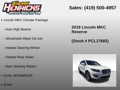 Used 2019 Lincoln MKC Reserve w/ MKC Technology Package AWD/4WD image 23