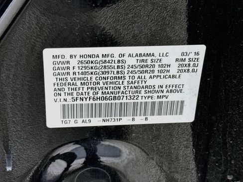 Used 2016 Honda Pilot Elite image 34