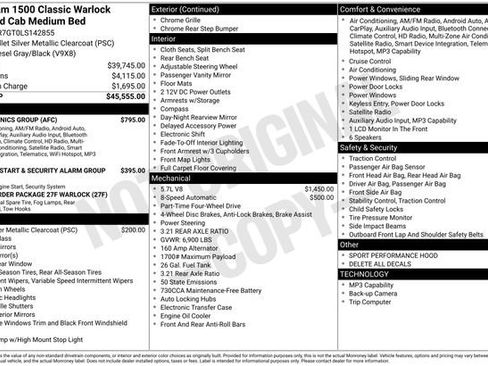 Used 2020 RAM 1500 Classic Warlock w/ Electronics Group image 6