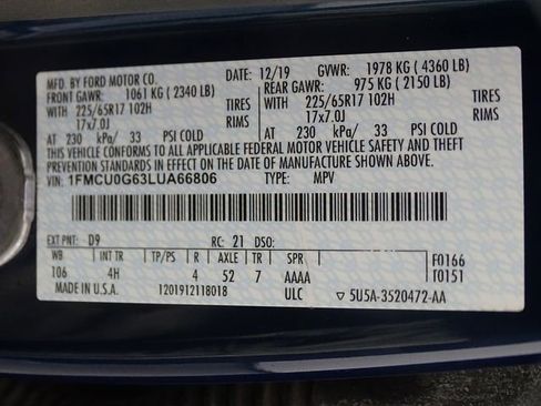 Used 2020 Ford Escape SE image 20