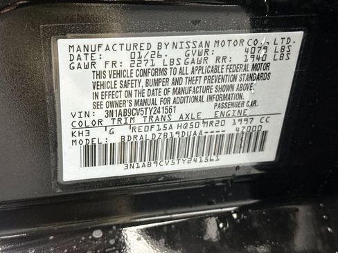 Used 2026 Nissan Sentra SV w/ Floor Mat Package FWD image 26