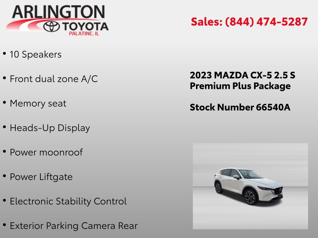 Used 2023 MAZDA CX-5 AWD 2.5 S w/ Premium Plus Pkg image 2