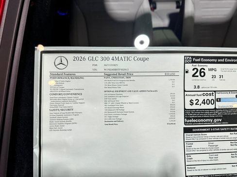 New 2026 Mercedes-Benz GLC 300 4MATIC image 17