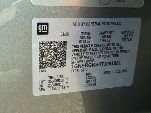 New 2026 Chevrolet Traverse LT w/ LPO, Floor Liner Package image 18