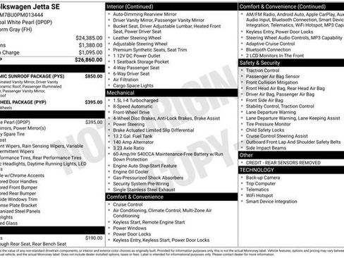 Used 2023 Volkswagen Jetta SE w/ Panoramic Sunroof Package FWD image 41
