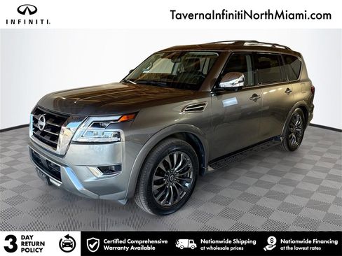 Used 2023 Nissan Armada Platinum w/ Captain's Chairs Package image 1