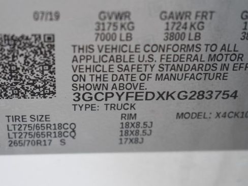 Certified 2019 Chevrolet Silverado 1500 LT Trail Boss AWD/4WD image 38