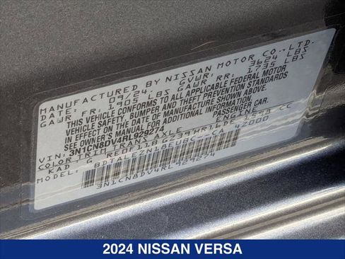 Used 2024 Nissan Versa S w/ S Plus Package FWD image 24