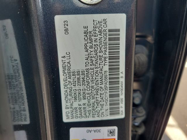 Certified 2023 Honda Accord EX image 42