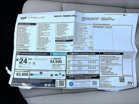 New 2026 Cadillac CT5 Premium Luxury w/ Technology Package AWD/4WD image 14
