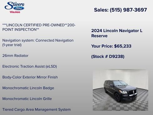 Used 2024 Lincoln Navigator L Reserve AWD/4WD image 28
