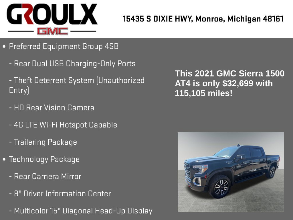 Used 2021 GMC Sierra 1500 AT4 w/ AT4 Premium Package AWD/4WD image 32