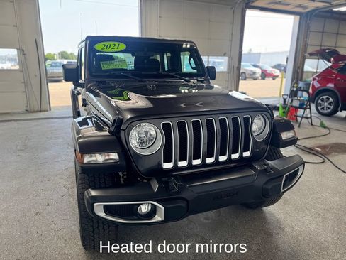 Used 2021 Jeep Wrangler Unlimited Sahara w/ Uconnect 4C Nav & Sound Group AWD/4WD image 8