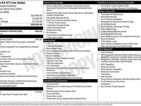 Used 2026 Kia K4 GT-Line w/ GT-Line Sunroof Package FWD image 45
