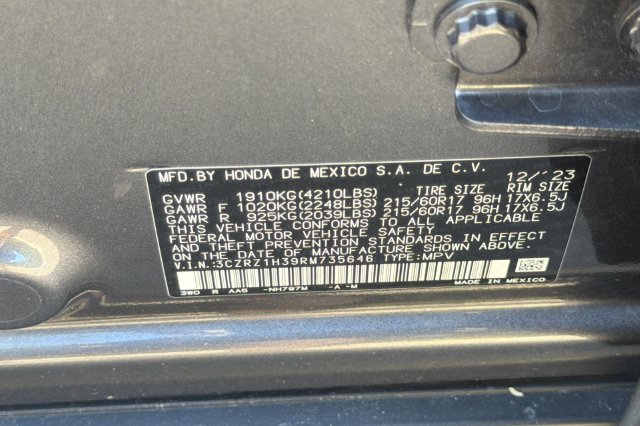 Certified 2024 Honda HR-V LX image 36
