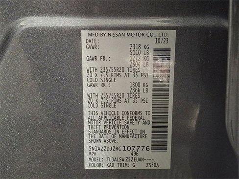 Used 2024 Nissan Murano Platinum w/ Cargo Package image 28