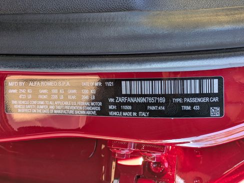 Used 2022 Alfa Romeo Giulia Sprint image 23