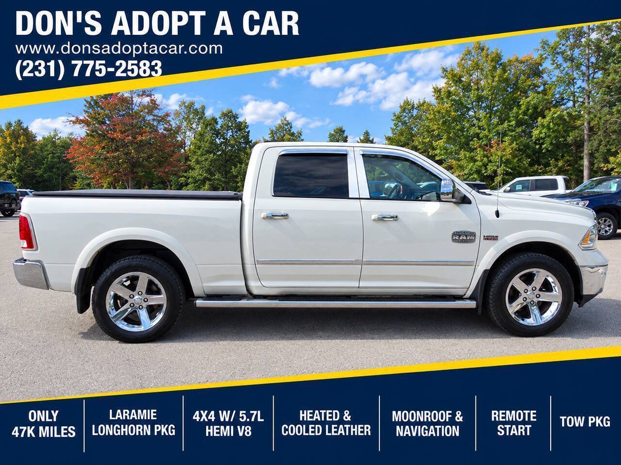 Used 2017 RAM 1500 4x4 Crew Cab Laramie Longhorn image 1