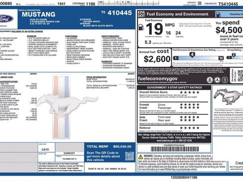 New 2026 Ford Mustang GT w/ GT Performance Package RWD image 41