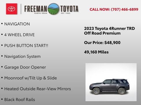 Used 2023 Toyota 4Runner TRD Off-Road Premium w/ Moonroof Package AWD/4WD image 10