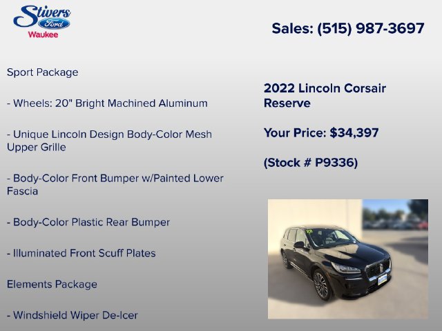 Certified 2022 Lincoln Corsair Reserve w/ Equipment Group 201A AWD/4WD image 16
