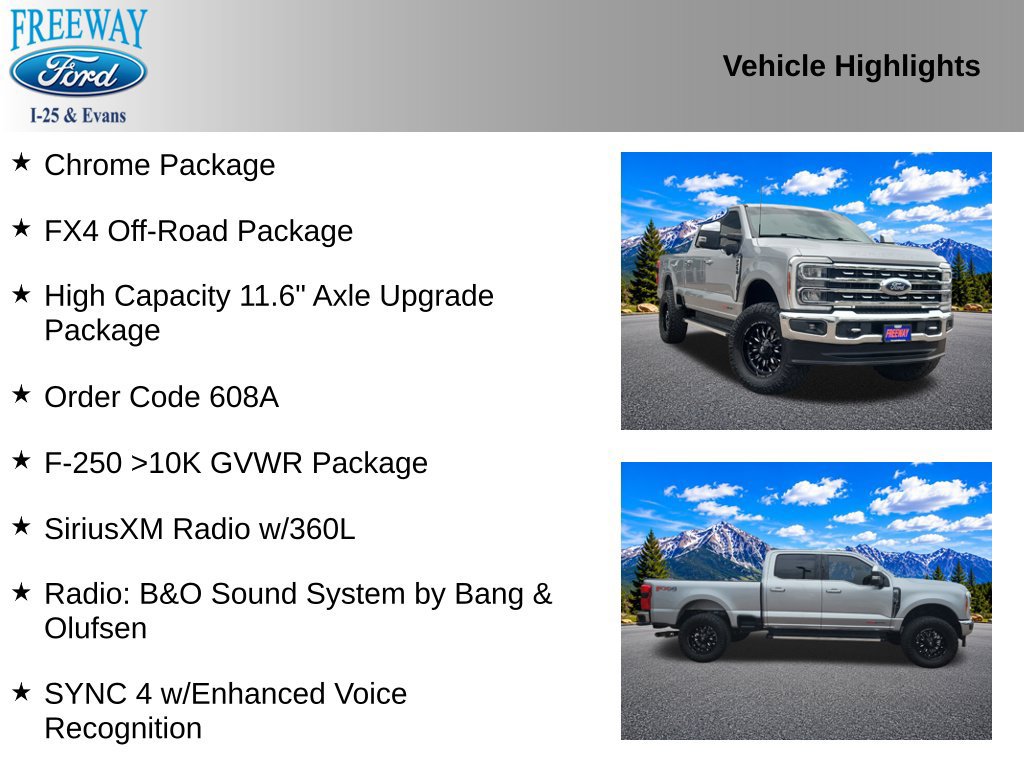 Used 2023 Ford F250 Lariat w/ Chrome Package AWD/4WD image 2