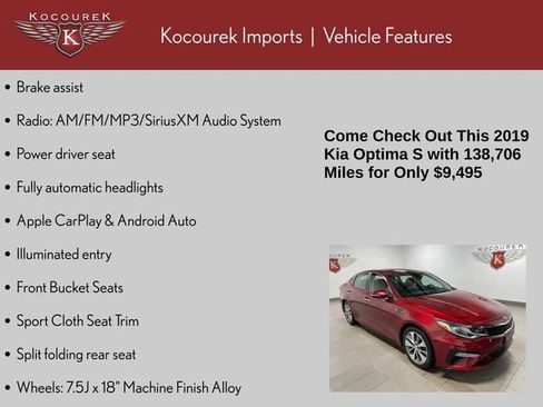 Used 2019 Kia Optima S image 28