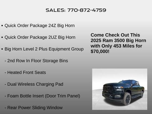 Used 2025 RAM 3500 Big Horn image 5