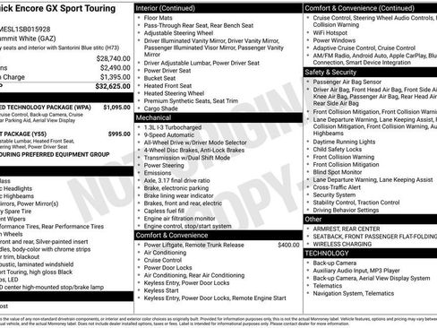 Certified 2025 Buick Encore GX Sport Touring w/ Advanced Technology Package image 11