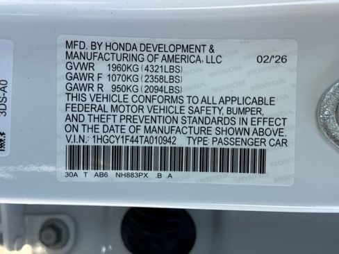 New 2026 Honda Accord SE image 30