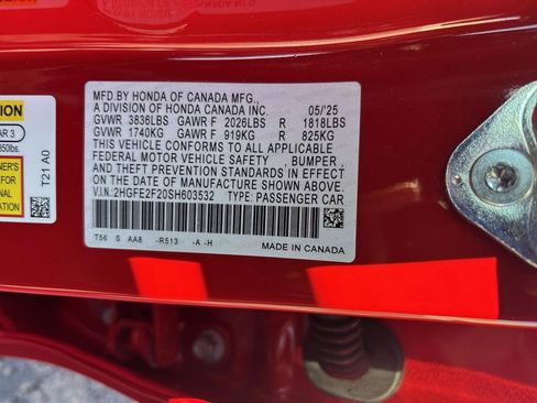 Certified 2025 Honda Civic LX image 32