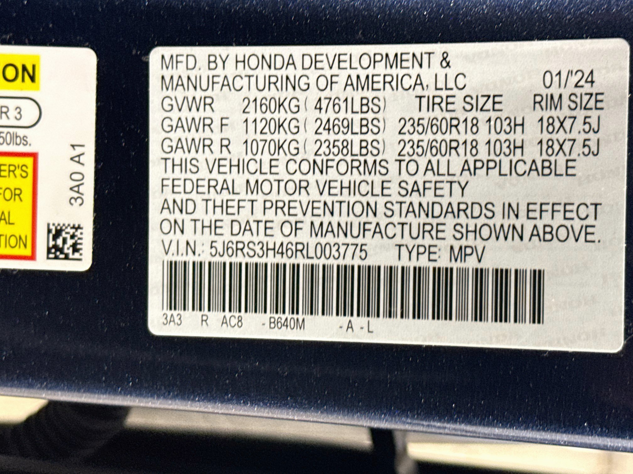 Certified 2024 Honda CR-V EX image 38