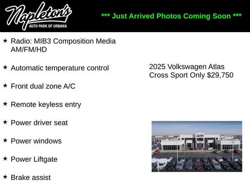 Used 2025 Volkswagen Atlas Cross Sport SE image 1