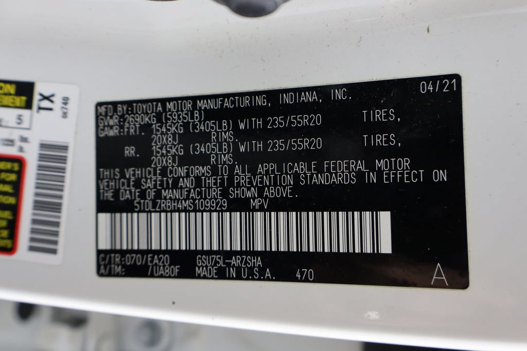 Used 2021 Toyota Highlander XSE AWD/4WD image 37