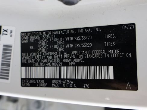 Used 2021 Toyota Highlander XSE AWD/4WD image 37