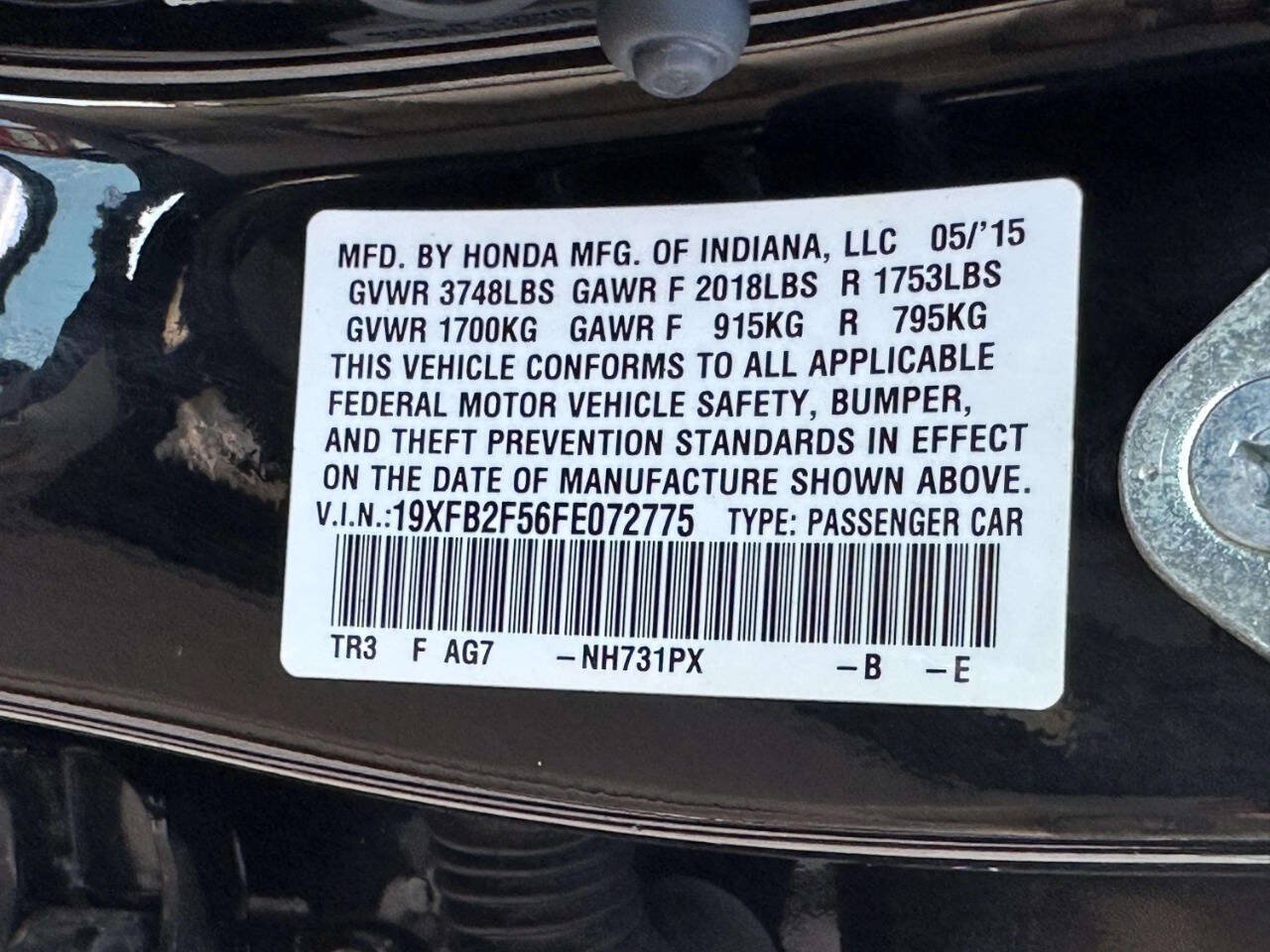 Used 2015 Honda Civic LX image 27