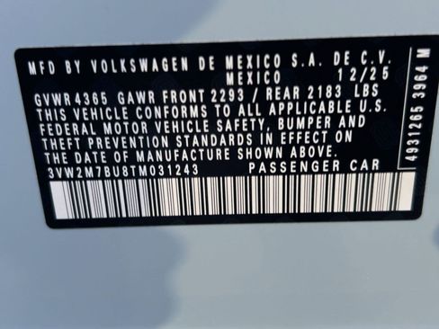 New 2026 Volkswagen Jetta GLI Autobahn FWD image 19