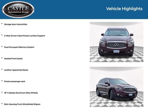 Used 2015 INFINITI QX60 AWD w/ Premium Plus Package image 12