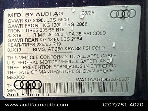 Used 2025 Audi Q5 Premium w/ Convenience Package AWD/4WD image 20