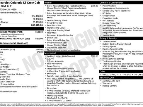 Used 2020 Chevrolet Colorado LT w/ LT Convenience Package AWD/4WD image 3