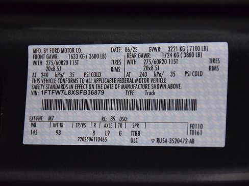Used 2025 Ford F150 Platinum w/ Equipment Group 702A High AWD/4WD image 17