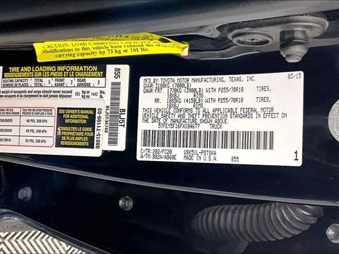 Used 2015 Toyota Tundra SR5 w/ SR5 Upgrade Package RWD image 29